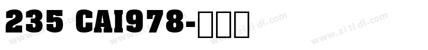 235 CAI978字体转换